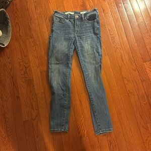 American Eagle High Rise Denim Leggings Size 28